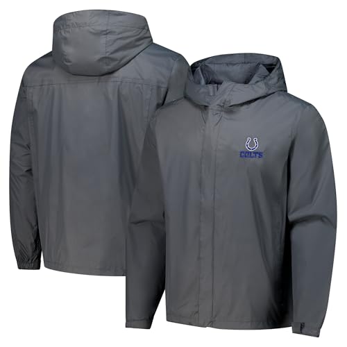 Image of Dunbrooke Men's NFL Tropic Waterproof Packable Full-Zip Hoodie Jacket