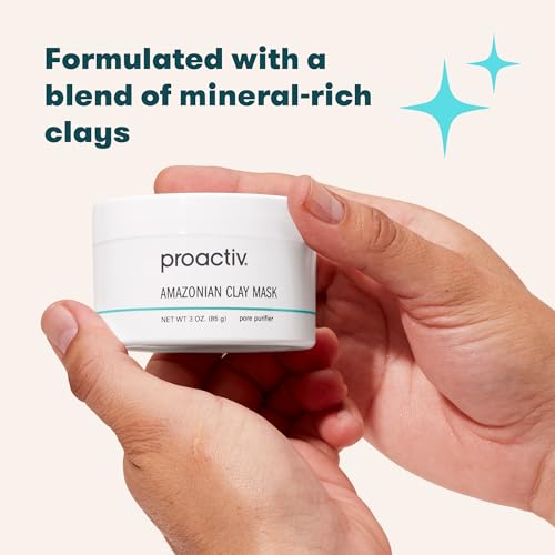 Proactiv Amazonian Clay Mask, Creamy, Natural Cleansing Skin Care Face Mask with Minerals, Vitamins and Antioxidants, Moisturizing for Acne, Gray, Cucumber, 3 Fl Oz - Image 2