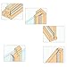 GWHOLE Burlete bajo Puerta Burlete Autoadhesivo de Goma de Silicona, 8M de...