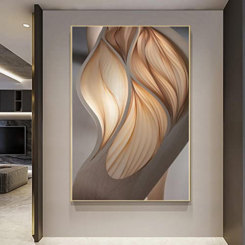 Art mural abstrait minimalisme 70x100 cm | Toile design nordique moderne pour décoration de salon