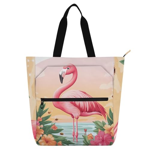 Bolsa para libros infantiles Pinki Summer Flamingo para pequeños lectores