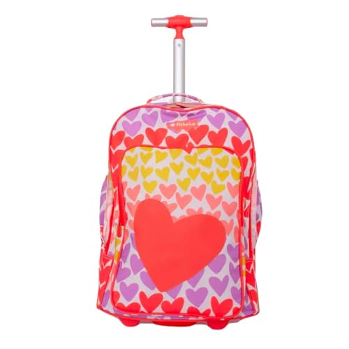 Fábula, Mochila Carrinho Tubo Infantil Fábula Farm Zumzum Coraçãozto Cor:Salmão