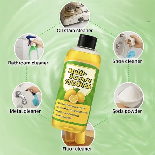 Image of All Purpose Multifunctional concentrated cleansing lotion, Multifunctional Cleaner Liquid, Multipurpose Cleaning, High-Performance Cleaning Agent for Kitchen & Bathroom (pack of 4)