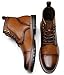 Jousen Mens Boots Premium Leather Cap Toe Casual Boots Chukka Dress Boots for Men (AMY8171A Brown 10.5)
