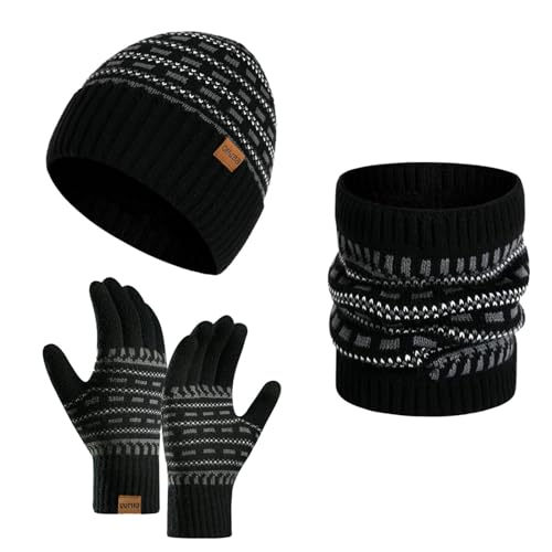 Gorro y guantes térmicos contra el frío con control de pantalla 6