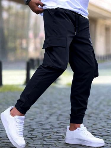Image of TAGDO Solid Cargo Pant for Men (Pant-5157)