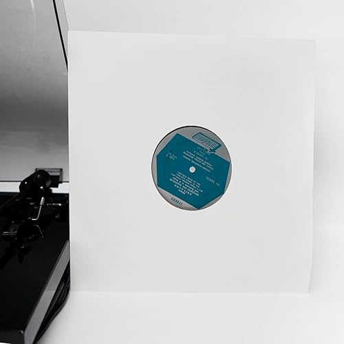 Miniatura 6 de sdroceRyaM Paquete de 20 fundas de papel interiores para discos de vinilo de 12 pulgadas, papel kraft blanco antiestático, cubiertas de protección