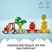 LEGO DUPLO My First Fruit and Vegetable Tractor Toy 10982, Stacking and Color Sorting Toys for Babies and Toddlers Ages 1 .5-3 Years Old, Educational Early Learning Set
