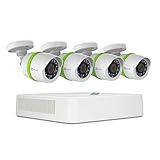 Refurbished: EZVIZ Full HD 1080p Outdoor Surveillance System, 4 Weatherproof HD Security Cameras, 4 Channel 1TB DVR Storage, 100ft Night Vision, Customizable Motion Detection