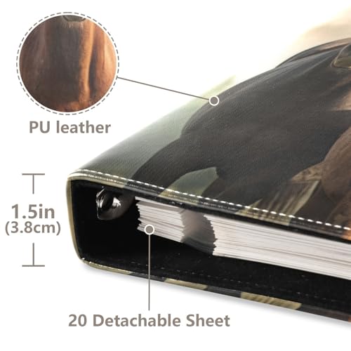 Álbum de Fotos para Scrapbooking DIY de Gran Tamaño con Cubierta de Poliuretano y Adhesivo Automático, para Bodas, Viajes y Recuerdos Familiares – Acepta Fotos de Cualquier Tamaño, 11,8" x 11,2" miniatura 4