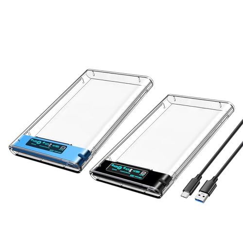 Caja Externa Transparente USB 3.0 para Disco 2.5 pulgadas miniatura 4