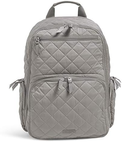 Vera Bradley Women's Performance Twill Commuter Backpack, Tranquil Gray, One Size