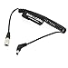 Alvin's Cables Hirose 4 Pin Male to DC Right Angle Coiled Power Cable for Sound Devices 633|644|688 Zoom F8 Blackmagic Cinema Camera 4K