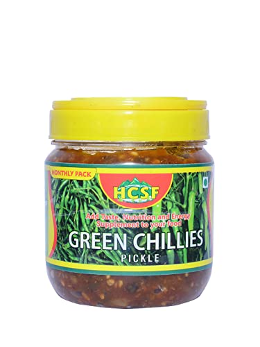 HCSF Green Chilly Pickle Homemade Organic Pickle Plastic Jar Pack 500 GM Pack of 1 (B0BDSB2MQQ) Amazon Price History, Amazon Price Tracker