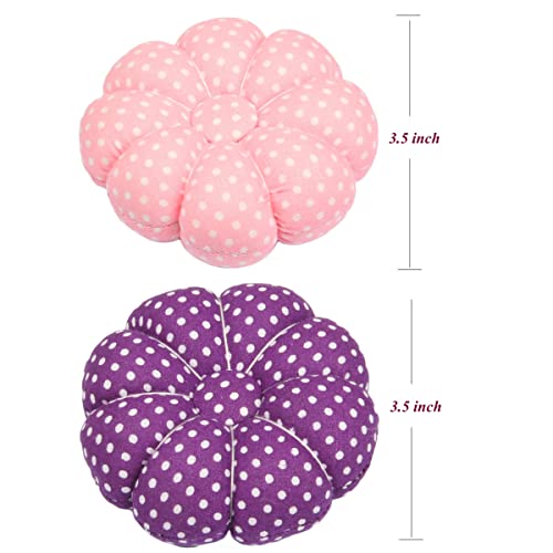 Jffx 2 Packs Pin Cushions Elastic Wrist Belt Pumpkin Needle Pincushions Wristband Wearable Needle Cushion For Sewing Quilting Or Diy Crafts #TOP2