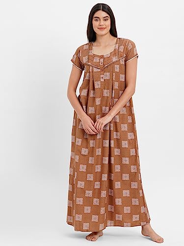 Image of Sweet Dreams Women's Polyester Maxi Casual Regular Nightgown