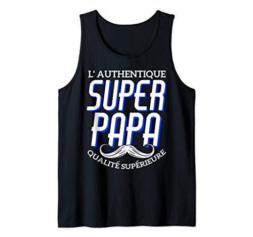 Superpapa l'authentique - pére grand-pere, fête des pères Débardeur