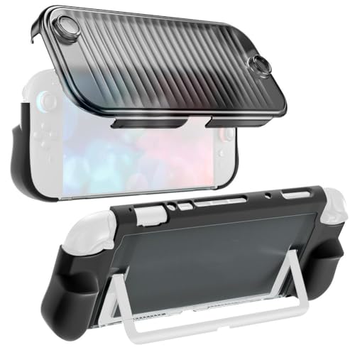 Switch 2用ゲームコンソール保護ケース カバー付き ドック対応シェル コンソール用 個別保護カバー付き