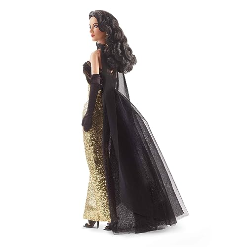 Muñeca Barbie Tribute Collection María Félix Oro y Negro miniatura 4