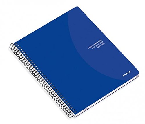 Ambar 80 Sheets 70 GSM Ideas Spiral Note Book, A5 Size, Blue