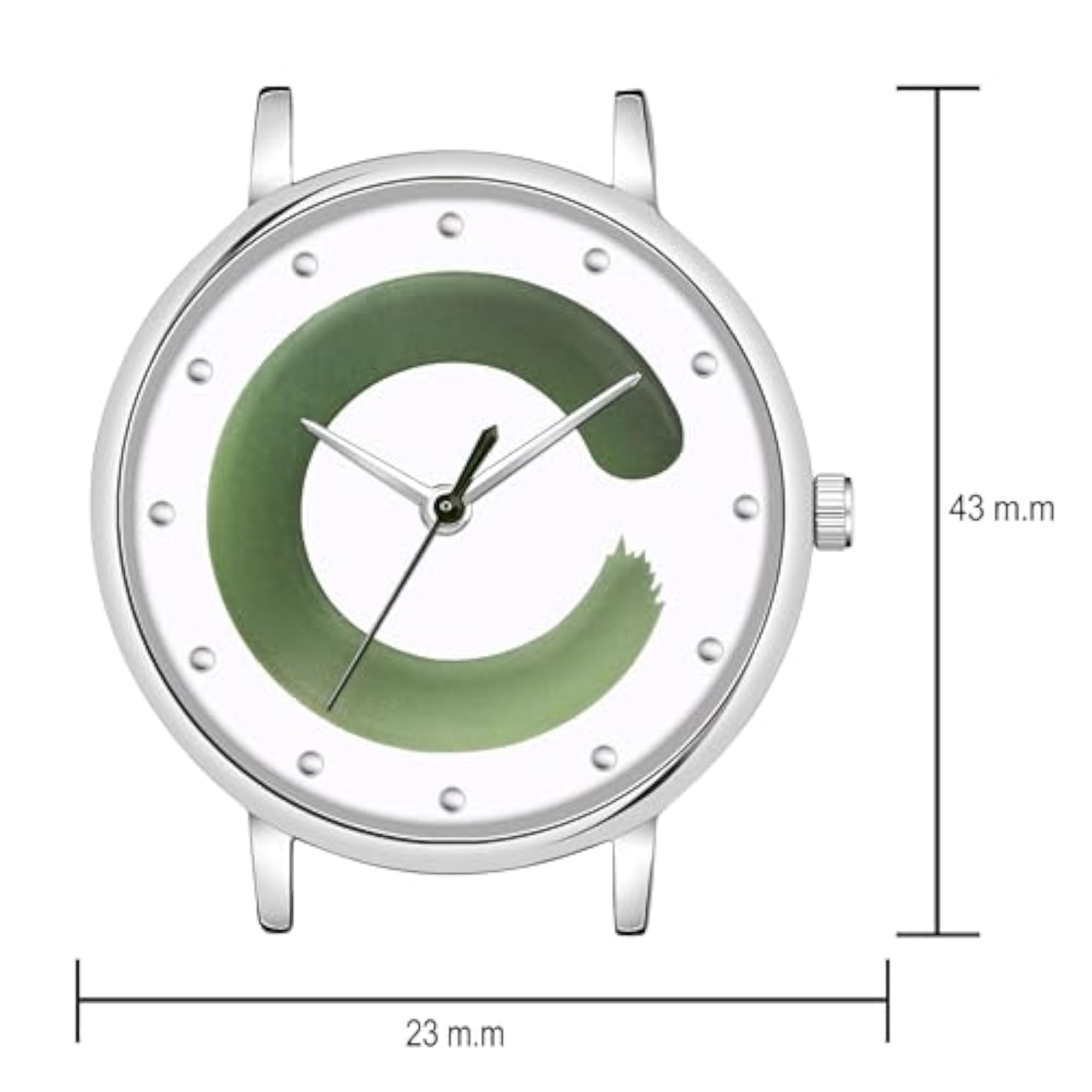 Women's Silver Case Leather Belt Analog Watch, 5 Colours
