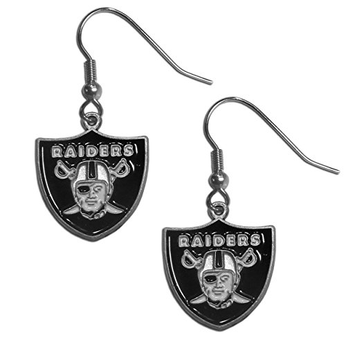 Image of NFL Siskiyou Sports Womens Las Vegas Raiders Dangle Earrings One Size Team Color