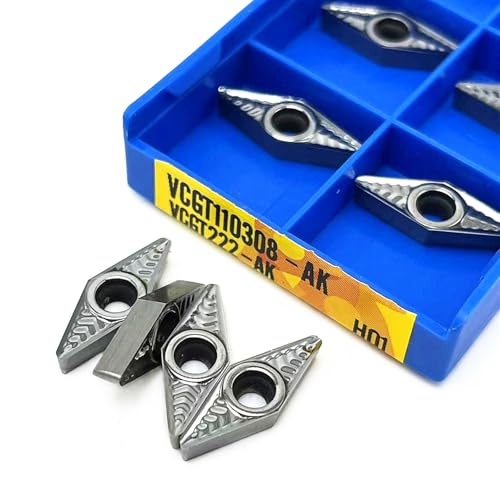 Insertos de Carburo VCGT110302/110304/110308 AK H01 10pcs