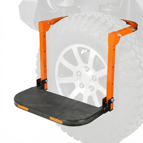 Csttler Tire Step for SUV and RV Adjustable Tire Mounted