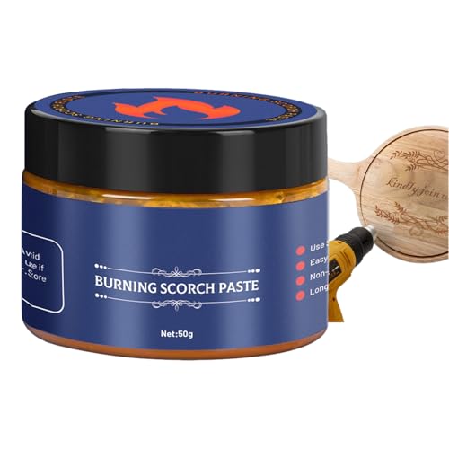 Pâte à bois | Gel naturel pour travaux manuels | Gel de combustion multifonction pour cuir, papier, bois, toile, tissu, 65 g