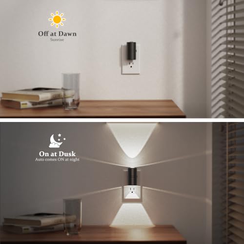 Image of JandCase Night Lights Plug into Wall, Rotating LED Night Light, Cool White