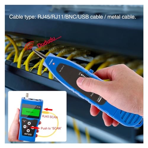 Probador de continuidad NF-308 con rastreador Ethernet para verificar redes LAN 4