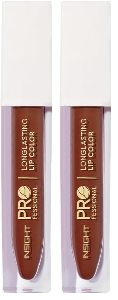 Image of INSIGHT Professional Long Lasting Lip Color (Girl On Fire) | Pigmented Matte Finish | Comfortable All Day Wear | Non Transferable | Enriched with Argan Oil & Vitamin E - (6g) (Pack of 2)