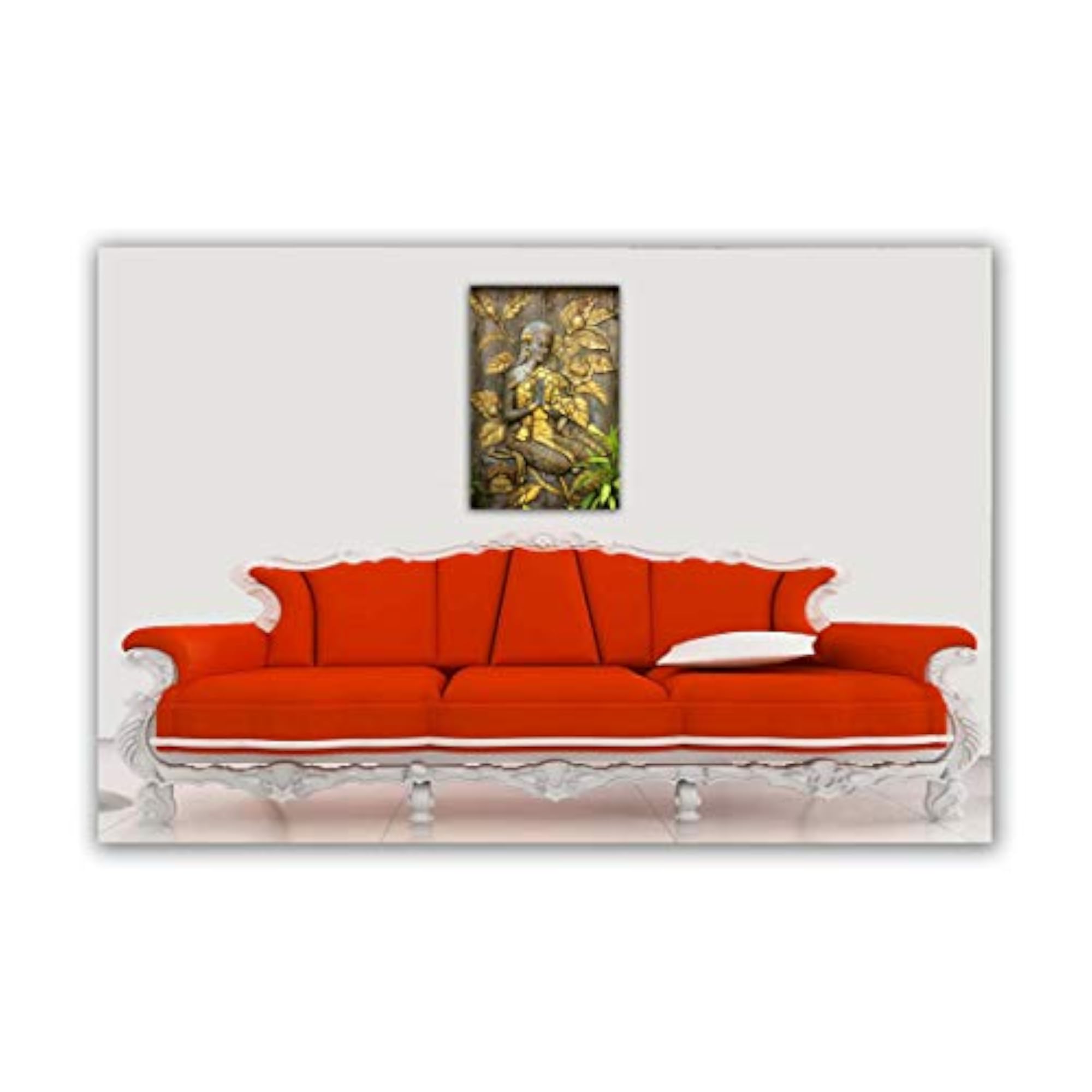 Dharvika Innovations Beautiful Welcome Lady Wall Painting