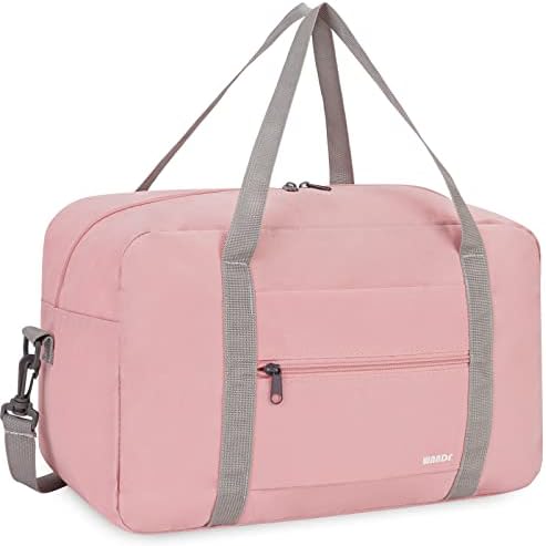 WANDF Small Cabin Bag 40x20x25 for Ryanair Airlines Foldable Underseat Travel Bag Water-Resistant Hand Luggage Holdall Weekend Overnight Bag for Women Men (Mint Green 20L)