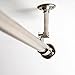 Room/Dividers/Now Adjustable Ceiling Mounted Curtain Rod - Extra Long 108-168 Inch Extendable Heavy Duty Rods for Walls, Ceilings, Windows and Room Partitions - Silver