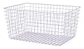 Whitmor 4 Pack Lavender Wire Storage Baskets for Organizing Office, Metal Storage for Pantry, Kitchen Bins & Freezer