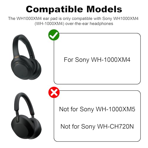 Coussinets WH-1000XM4 pour casque antibruit, idéal pour le télétravail