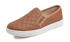 Camel Quilted Embossed Vegan Leather