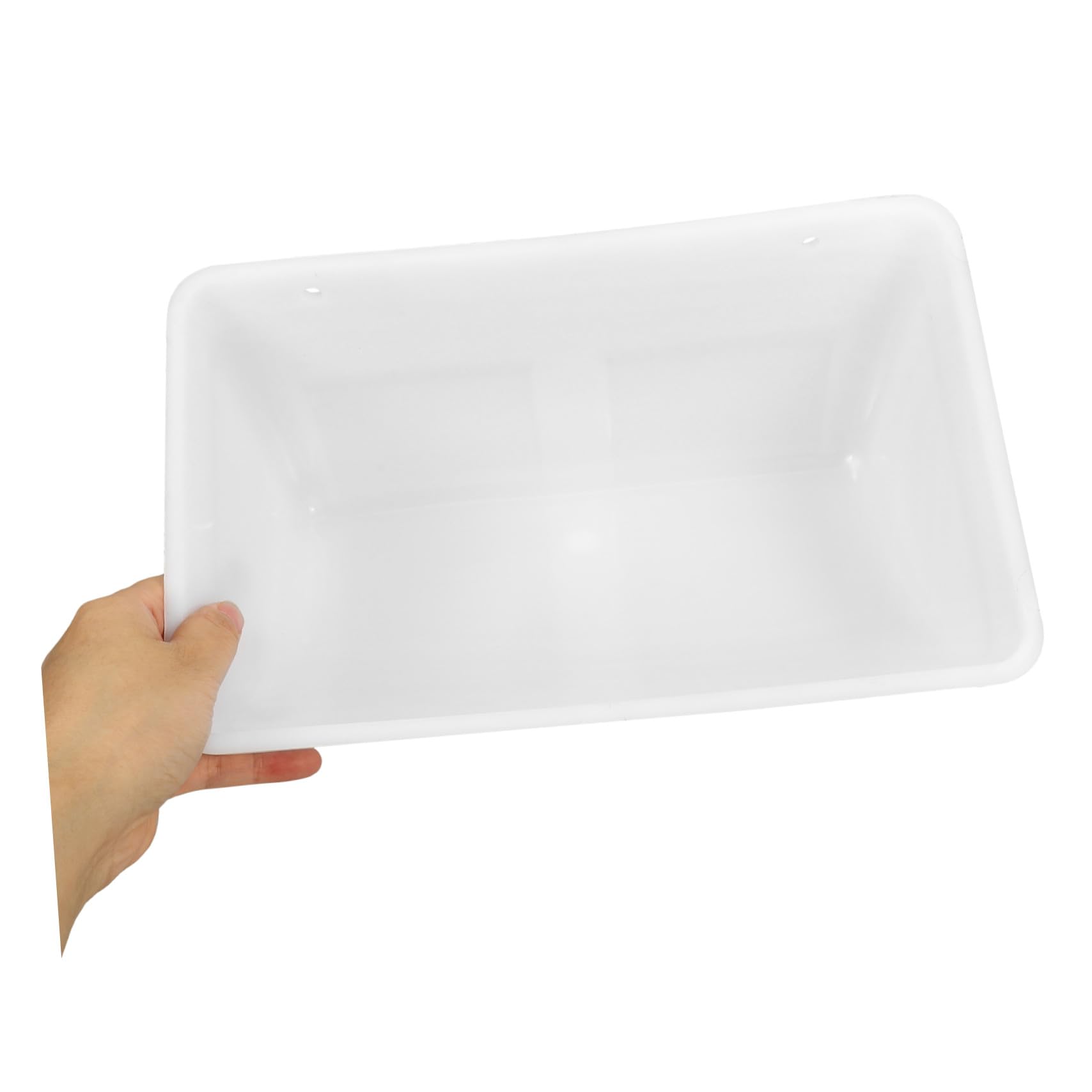 Mangeoire à Volailles 2 Sets PP Blanc Grosse Capacité pour Cage | Installation sur Cage, Usage Poules et Perruches, Lot de 2 Sets de Sets de Pièces, Alimentation Quotidienne