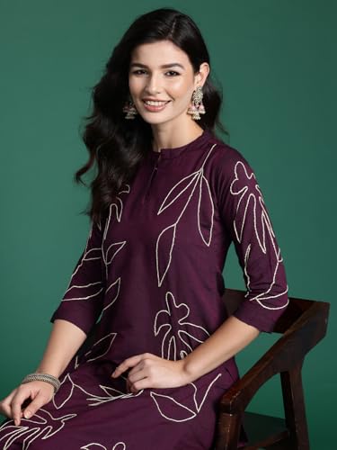 Image of INDO ERA Women's Cotton Ethnic Co-Ord Set | Kurta Pant Set | Stylish Cotton Suit Set for Women,6762