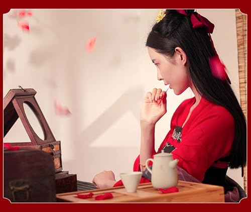 12 Sheets/Box Ancient Chinese Lipstick Paper with Natural Petal Extracts Lasting Colour Velvet Matte Non-Stick Red Lipstick Paper - Image 8