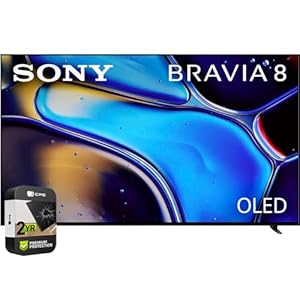 Sony K65XR80 BRAVIA 8 65 inch 4K HDR Smart OLED TV 2024 (Renewed) Bundle with 2 YR CPS Enhanced Protection Pack