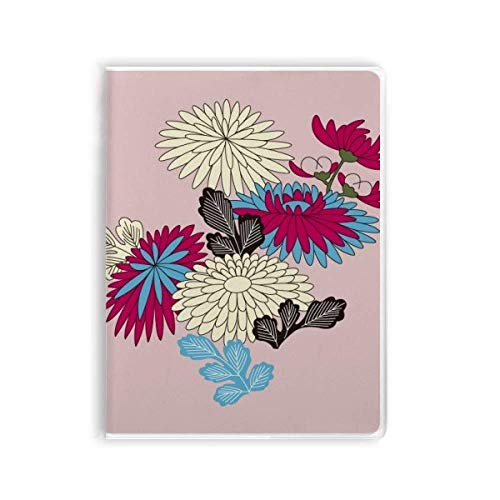 Carnet de notes en couverture souple et motif culture japonaise rose haut de gamme