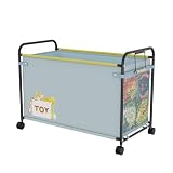 JBBTOOL Storage trolley with wheels, 180L Extra Large (Blue)