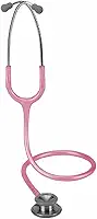 Estetoscópio Profissional Spirit Pro-Lite Adulto - Cabeça Dupla, Hastes em Metal, Leve, Nano Silicone - Rosa Perolizado