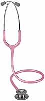 Estetoscópio Profissional Spirit Pro-Lite Adulto - Cabeça Dupla, Hastes em Metal, Leve, Nano Silicone - Rosa Perolizado