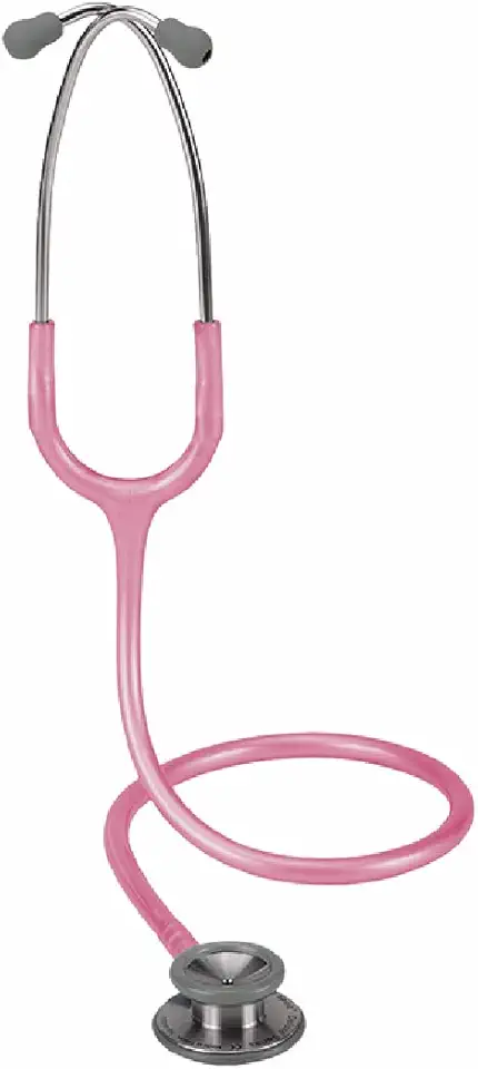 Estetoscópio Profissional Spirit Pro-Lite Adulto - Cabeça Dupla, Hastes em Metal, Leve, Nano Silicone - Rosa Perolizado