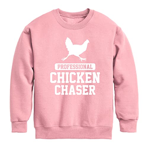 Instant Message - Professional Chicken Chaser - Toddler & Youth Crewneck Fleece Sweatshirt