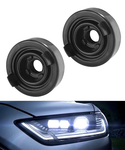 SCUARI 2PCS Headlight Cover,Car Accessories Headlight Covers,Headlight Dust Cover,Rubber Headlight