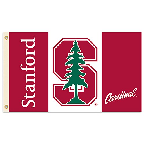 BSI PRODUCTS, INC. - Stanford 3â€™x5â€™ Flag with Heavy-Duty Brass Grommets - SU Football, Basketball and Baseball Pride - High Durability for Indoor and Outdoor Use - Great Gift Idea - Stanford